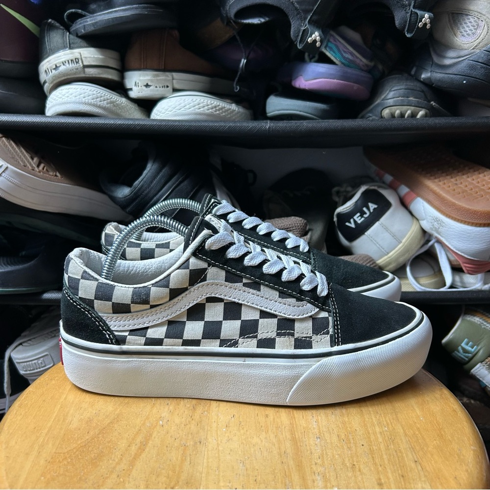 Vans old skool Black and White Checkerboard Sneakers